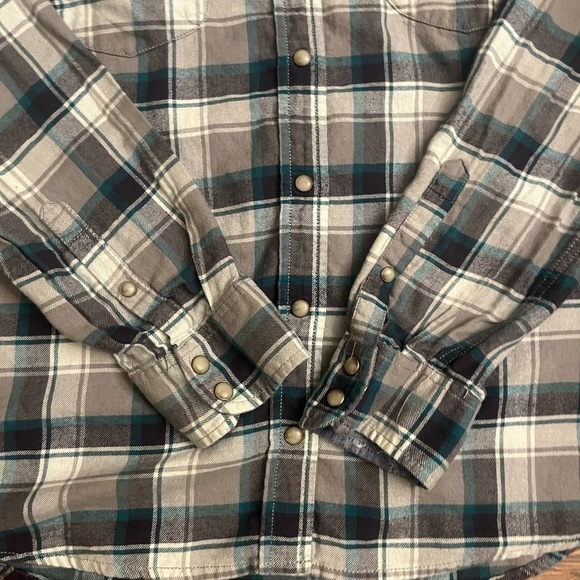 JACHS Girlfriend Bea Womens Plaid Flannel Shirt Button Up Cotton Size Large - Picture 6 of 6